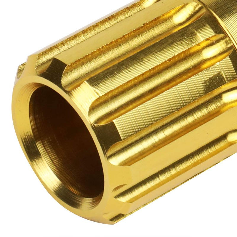 J2 Gold Open End Acorn Tuner M12 x 1.50 20MM OD/60MM 16 Lug Nuts+4 Lock Nuts-Car & Truck Wheels-BuildFastCar