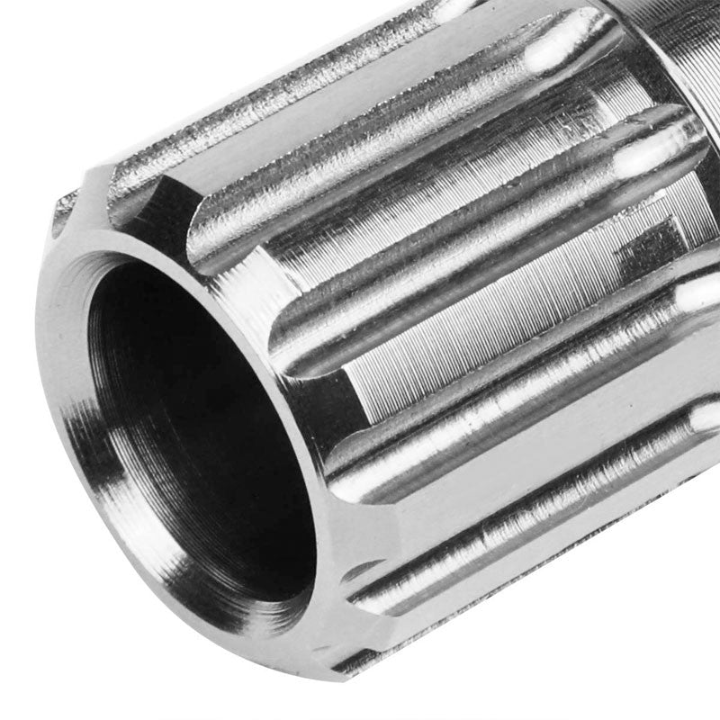 J2 Silver Open End Acorn Tuner M12 x 1.50 20MM OD/60MM 16 Lug Nuts+4 Lock Nuts-Car & Truck Wheels-BuildFastCar