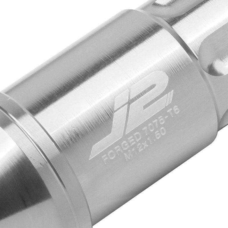 J2 Aluminum Silver Open End Spline Acorn M12 x 1.50 25MM OD/50MM Height Lug Nuts-Car & Truck Wheels-BuildFastCar
