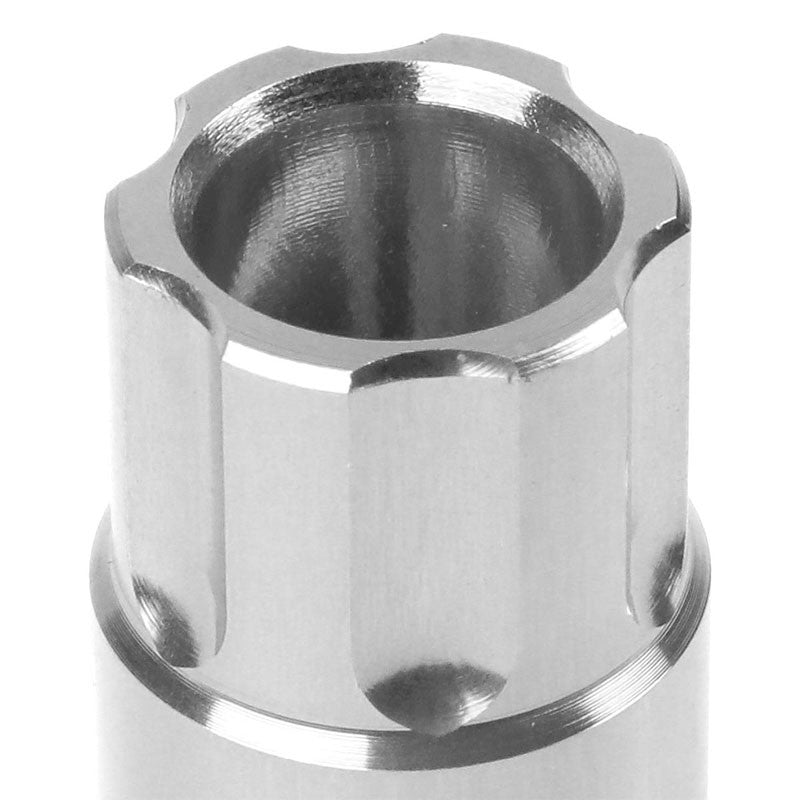 J2 Aluminum Silver Open End Spline Acorn M12 x 1.50 25MM OD/50MM Height Lug Nuts-Car & Truck Wheels-BuildFastCar