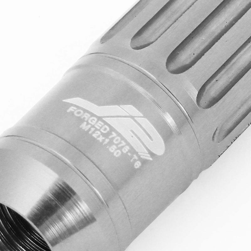 J2 Silver Open Knurled End Acorn+Spike Cap M12 x 1.50 16 Lug Nuts+4 Lock Nuts-Car & Truck Wheels-BuildFastCar-BFC-LN-T7-012-15-SL