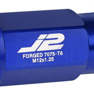 J2 Blue Open Knurled End Acorn Tuner Lug Nuts Conical Seat M12x1.25 T7-013-Car & Truck Wheels-BuildFastCar
