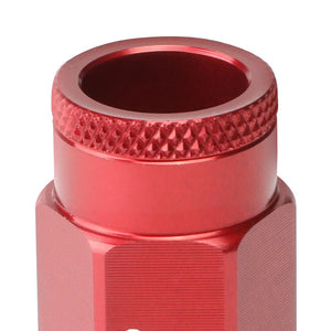 J2 Red Open Knurled End Acorn Tuner Lug Nuts Conical Seat M12x1.25 T7-013-Car & Truck Wheels-BuildFastCar
