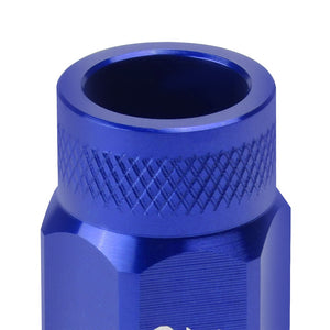 J2 Blue Open Knurled End Acorn Tuner Lug Nuts Conical Seat M12x1.25 T7-014-Car & Truck Wheels-BuildFastCar