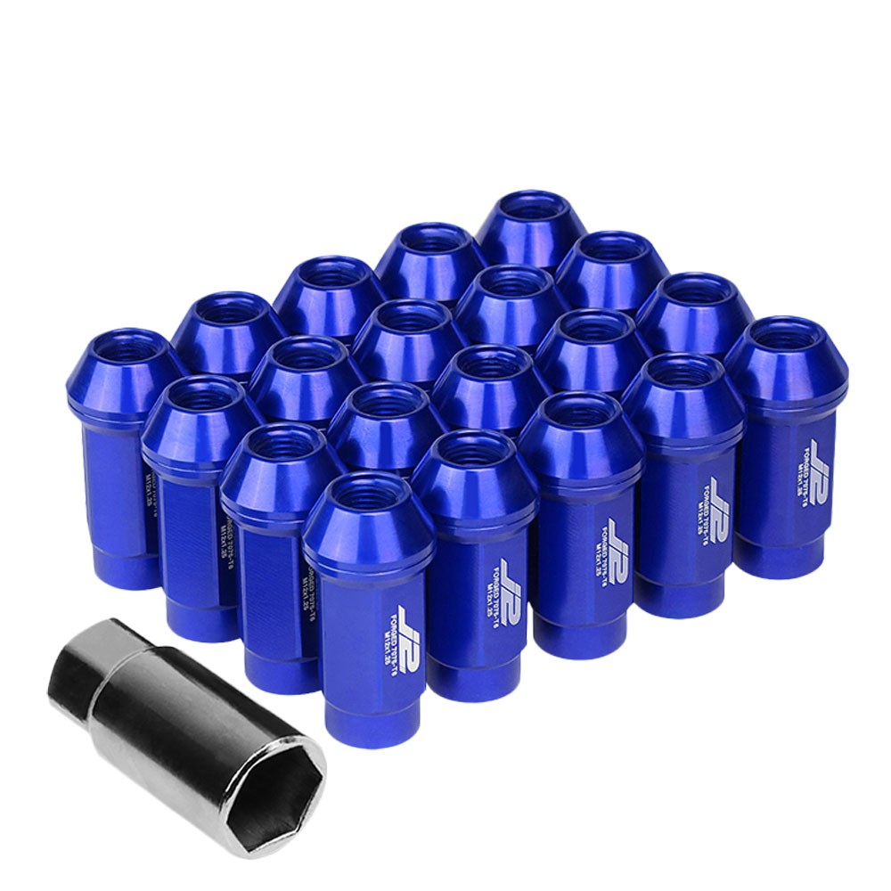 J2 Aluminum Blue Close End Acorn Tuner Lug Nuts Conical Seat M12x1.25 T7-018