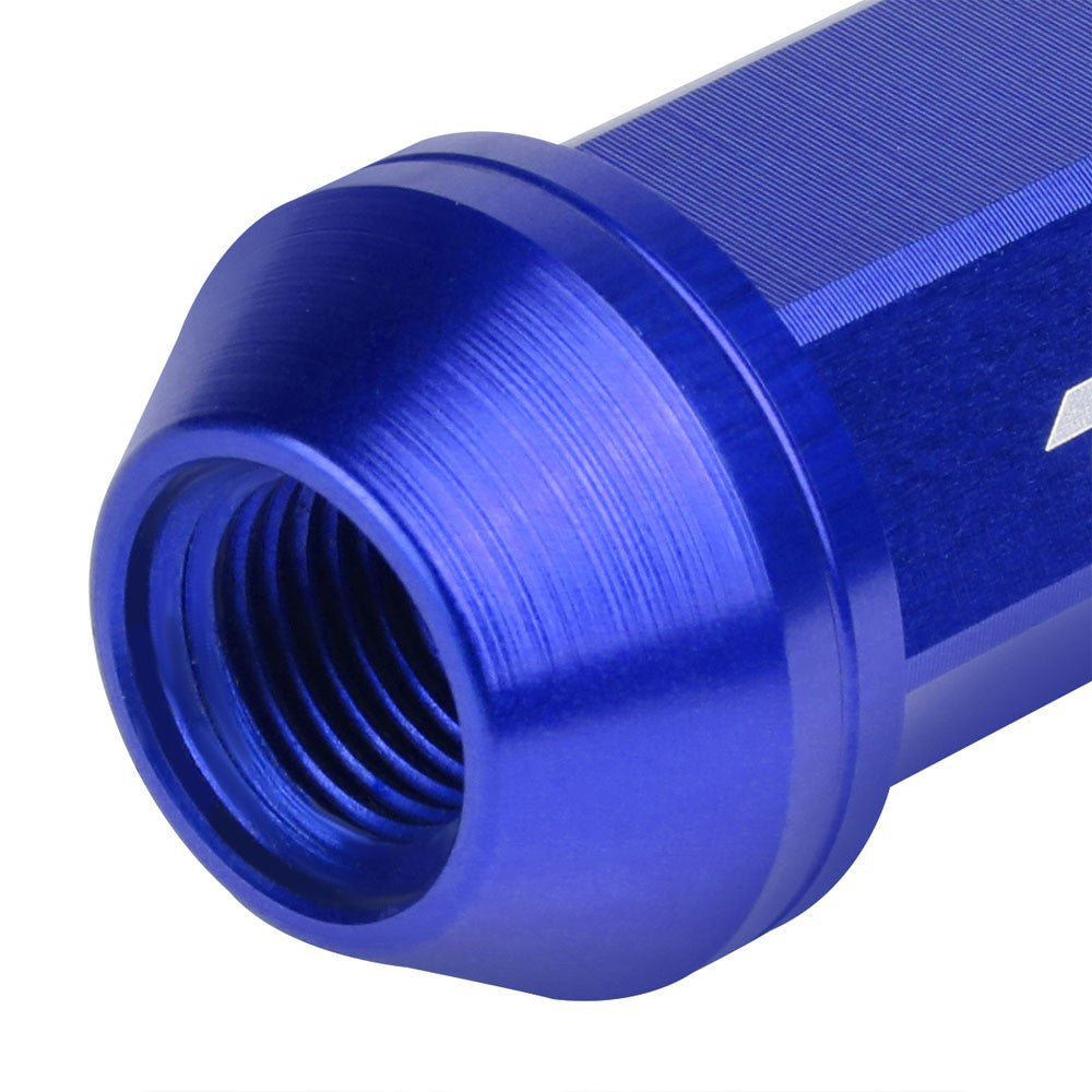 J2 Aluminum Blue Close End Acorn Tuner Lug Nuts Conical Seat M12x1.25 T7-018-Car & Truck Wheels-BuildFastCar