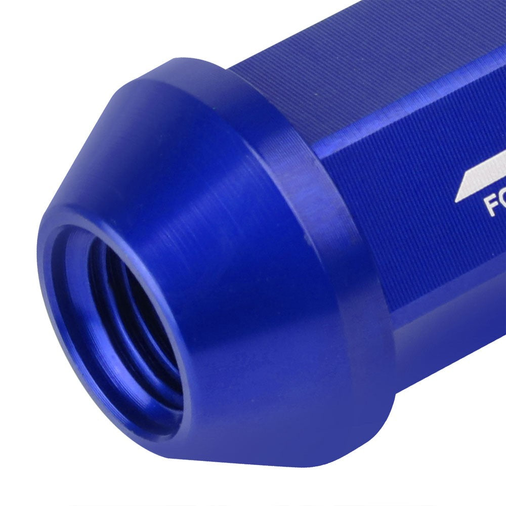 J2 Aluminum Blue Open End Acorn Tuner Lug Nuts Conical Seat M12x1.25 T7-019-Car & Truck Wheels-BuildFastCar