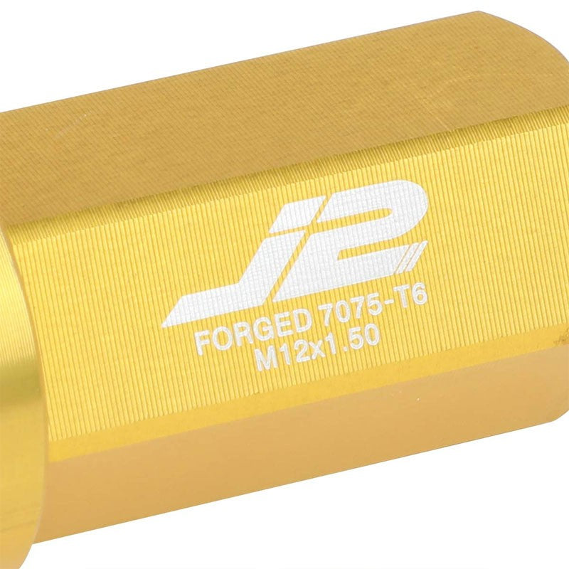 J2 Aluminum Gold Open End Acorn Tuner M12 x 1.50 25MM OD/45MM Height Lug Nuts-Car & Truck Wheels-BuildFastCar