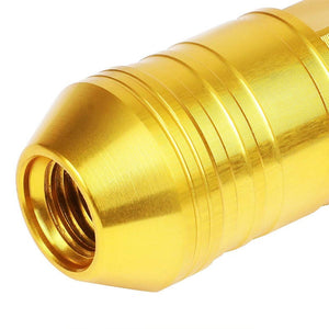 J2 Gold Open Knurled End Acorn Tuner 25MM OD/70MM M12 x 1.50 Lug Nuts+Adapter-Car & Truck Wheels-BuildFastCar