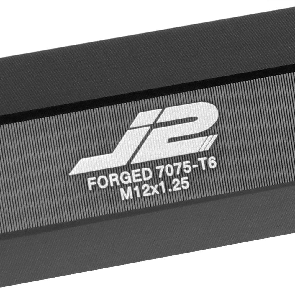 J2 M12x1.25 Open Double Knurled End Acorn Tuner Lug Nuts