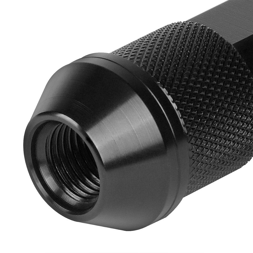 J2 M12x1.25 Open Double Knurled End Acorn Tuner Lug Nuts