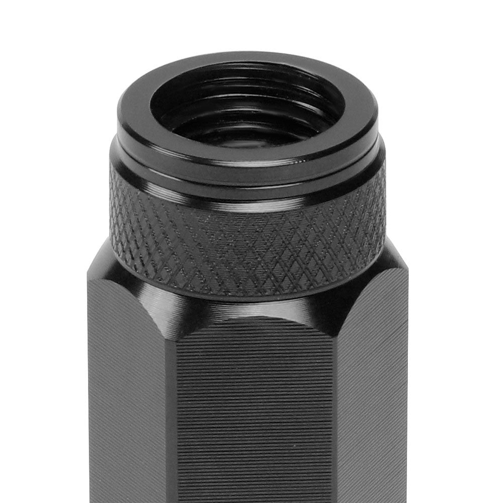 J2 M12x1.25 Open Double Knurled End Acorn Tuner Lug Nuts