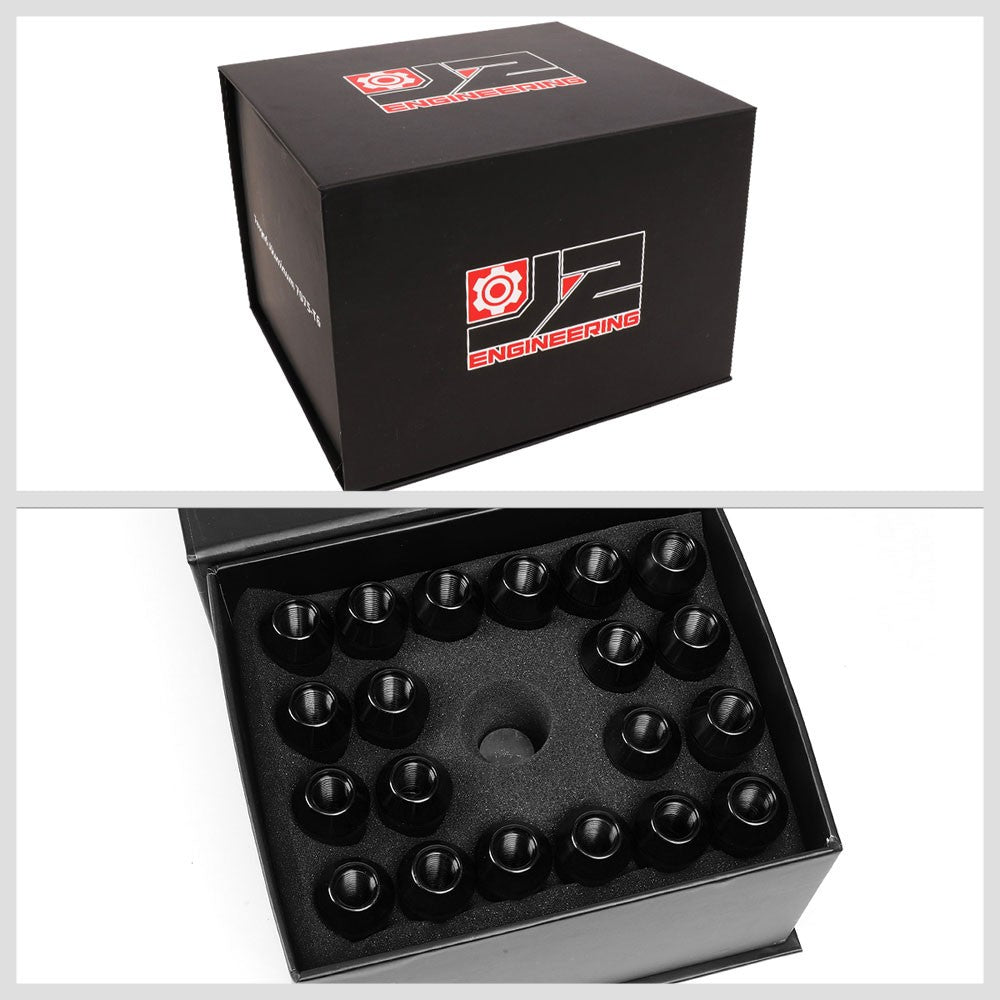 J2 M12x1.25 Open Double Knurled End Acorn Tuner Lug Nuts