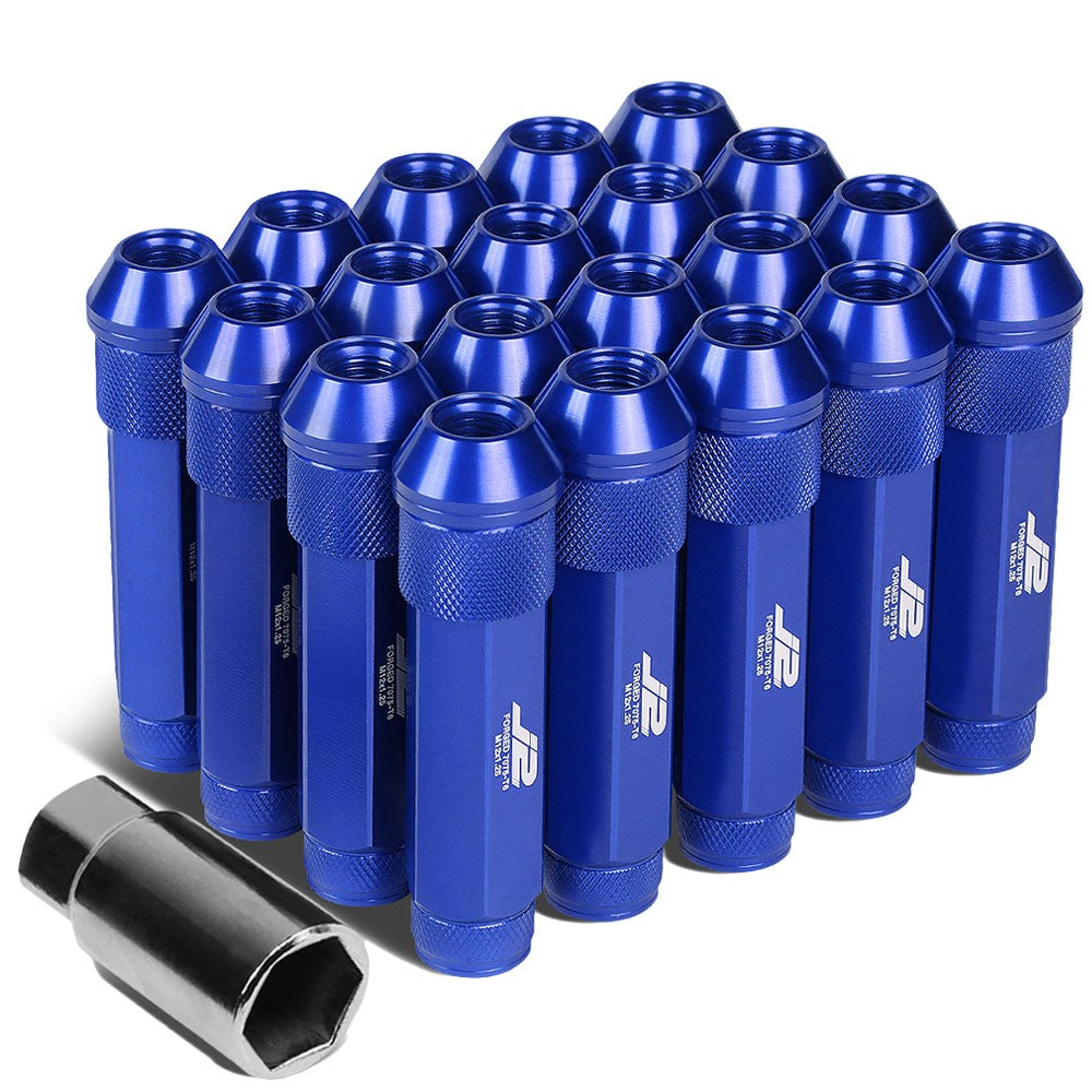 J2 M12x1.25 Open Double Knurled End Acorn Tuner Lug Nuts