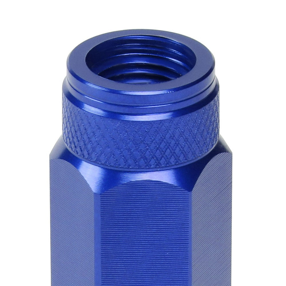J2 M12x1.25 Open Double Knurled End Acorn Tuner Lug Nuts