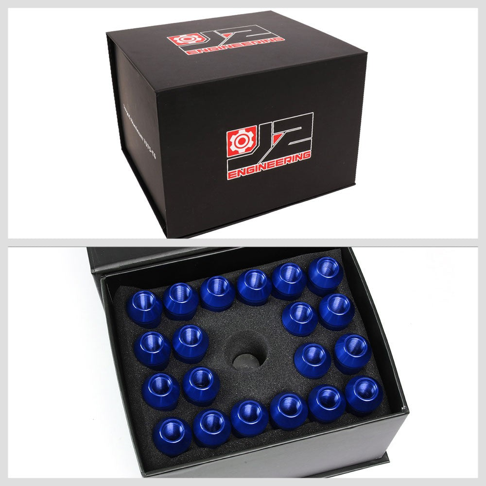 J2 M12x1.25 Open Double Knurled End Acorn Tuner Lug Nuts