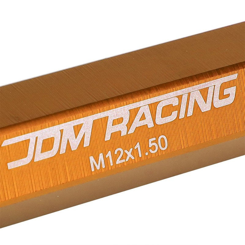 Orange Aluminum M12x1.50 90MM Tall Open Rim End Acorn Tuner 20x Conical Lug Nuts-Accessories-BuildFastCar
