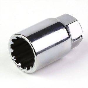 Gunmetal Aluminum M12x1.50 Open Knurl End Acorn Tuner 16x Lug Nuts+4 Lock Nuts-Accessories-BuildFastCar