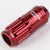 Red Aluminum M12x1.5 Conical Open Knurl Acorn Tuner 16x Lug Nuts+4 Lock Nuts-Accessories-BuildFastCar