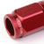 Red Aluminum M12x1.5 Conical Open Knurl Acorn Tuner 16x Lug Nuts+4 Lock Nuts-Accessories-BuildFastCar