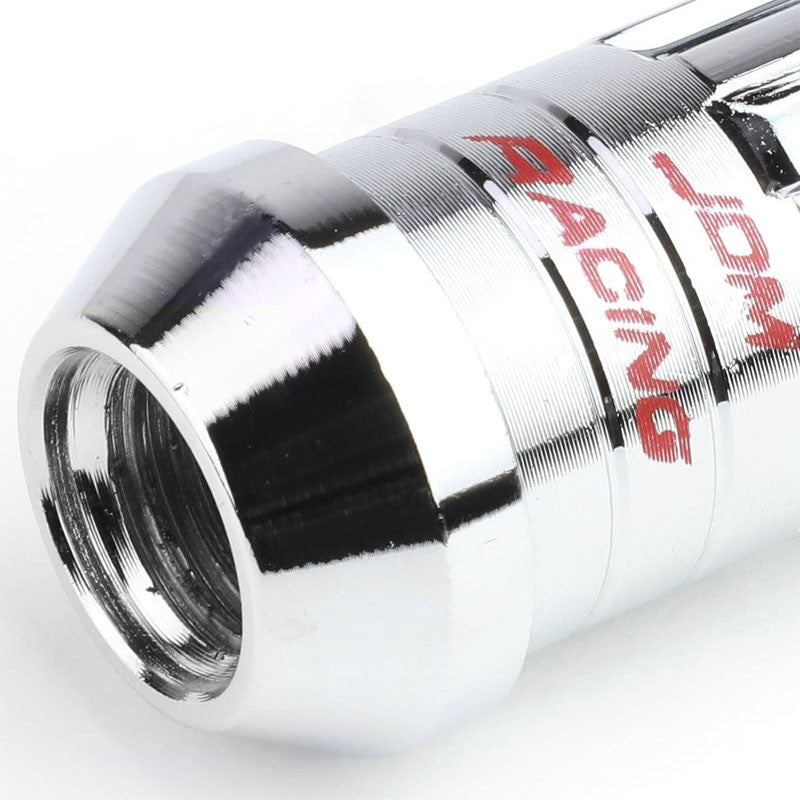 Chrome Aluminum M12x1.25 Conical Open Acorn Lock Tuner 16x Lug Nuts+4 Lock Nuts-Accessories-BuildFastCar