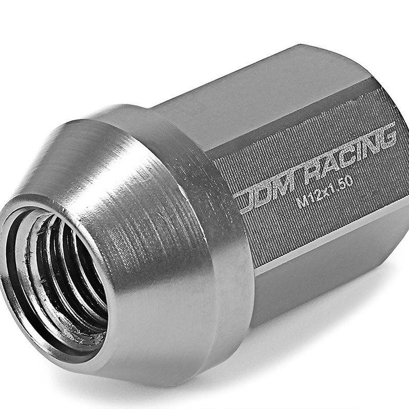 Gunmetal Aluminum M12x1.50 35MM Short Close End Acorn Tuner 20x Conical Lug Nuts-Accessories-BuildFastCar