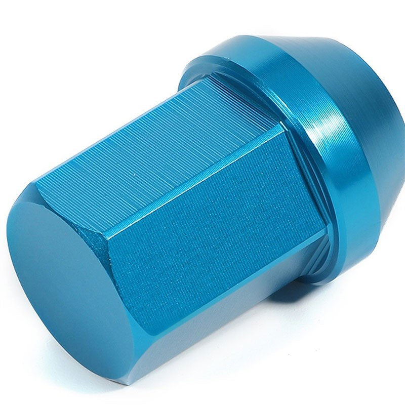 Light Blue Aluminum M12x1.50 35MM Short Close Acorn Tuner 20x Conical Lug Nuts-Accessories-BuildFastCar