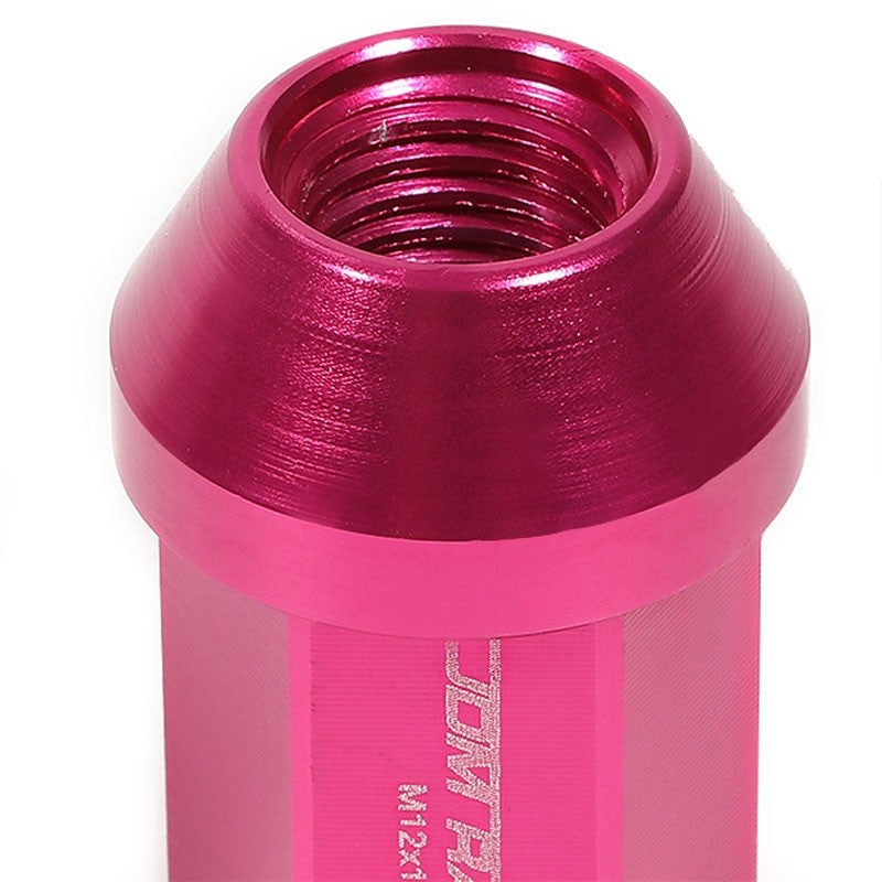 Pink Aluminum M12x1.50 35MM Short Close End Acorn Tuner 20x Conical Lug Nuts-Accessories-BuildFastCar