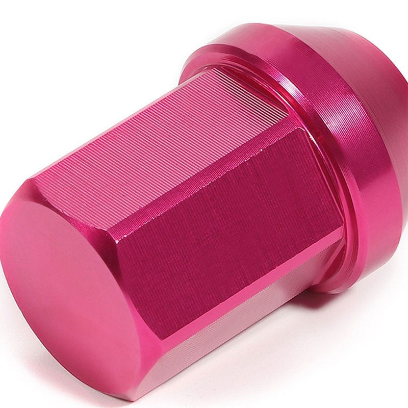 Pink Aluminum M12x1.50 35MM Short Close End Acorn Tuner 20x Conical Lug Nuts-Accessories-BuildFastCar