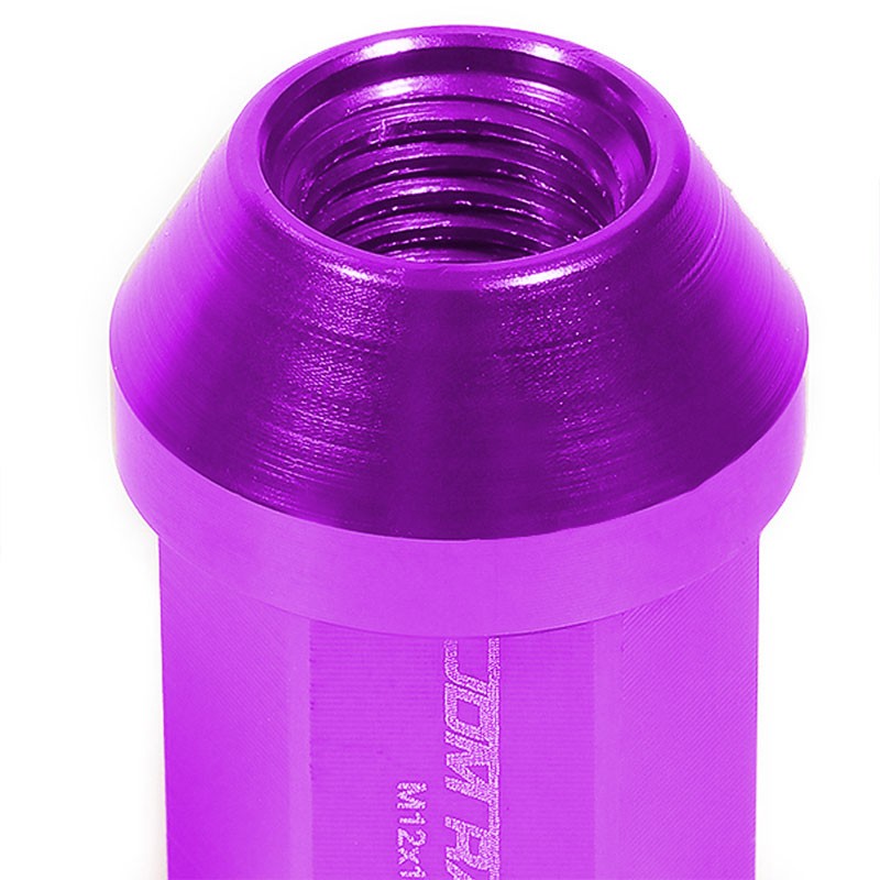 Purple Aluminum M12x1.50 35MM Short Close End Acorn Tuner 20x Conical Lug Nuts-Accessories-BuildFastCar