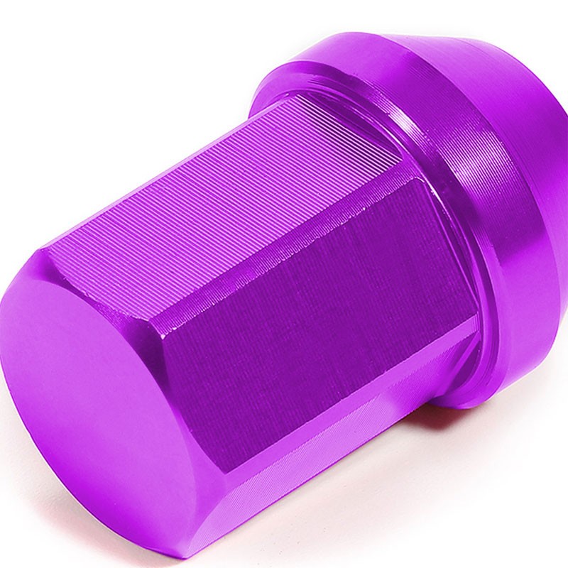 Purple Aluminum M12x1.50 35MM Short Close End Acorn Tuner 20x Conical Lug Nuts-Accessories-BuildFastCar
