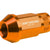 Orange Aluminum M12x1.50 Conical Open Rim Acorn Tuner 16x Lug Nuts+4 Lock Nuts-Accessories-BuildFastCar