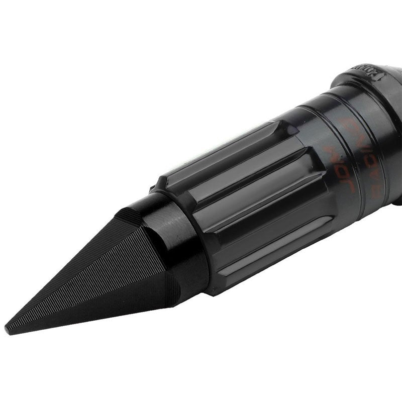 Black M12x1.50 Open/Close Acorn Lock+Hex Spike Cap 16x Lug Nuts+4 Lock Nuts-Accessories-BuildFastCar