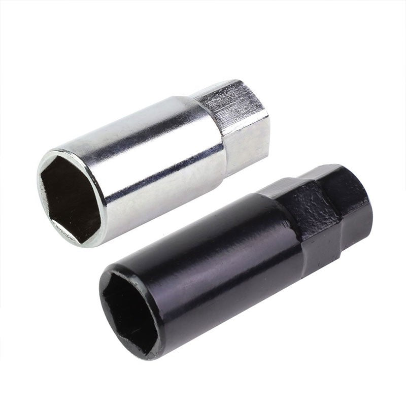 Blue M12x1.50 Open/Close End Acorn Lock+Hex Spike Cap 16x Lug Nuts+4 Lock Nuts-Accessories-BuildFastCar