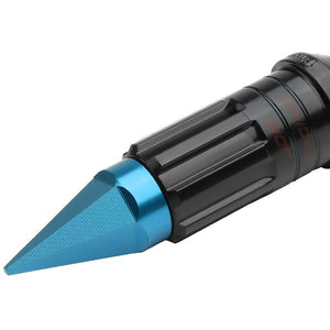 Light Blue M12x1.5 Open/Close Acorn Lock+Hex Spike Cap 16x Lug Nuts+4 Lock Nuts-Accessories-BuildFastCar