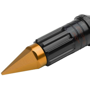 Orange M12x1.50 Open/Close Acorn Lock+Hex Spike Cap 16x Lug Nuts+4 Lock Nuts-Accessories-BuildFastCar