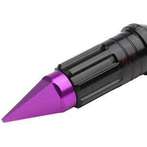 Purple M12x1.50 Open/Close Acorn Lock+Hex Spike Cap 16x Lug Nuts+4 Lock Nuts-Accessories-BuildFastCar