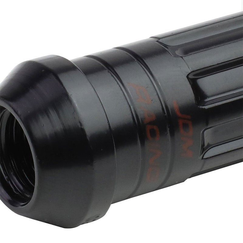 Red M12x1.50 Open/Close End Acorn Lock+Hex Spike Cap 16x Lug Nuts+4 Lock Nuts-Accessories-BuildFastCar