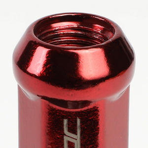24PCs Heavy Duty Steel Red Closed End Lug Nuts For M14X1.50 Conical Seat Wheel
