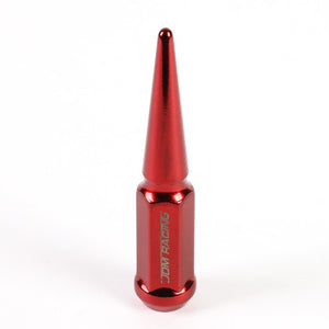 24PCs Heavy Duty Steel Red Closed End Lug Nuts For M14X1.50 Conical Seat Wheel