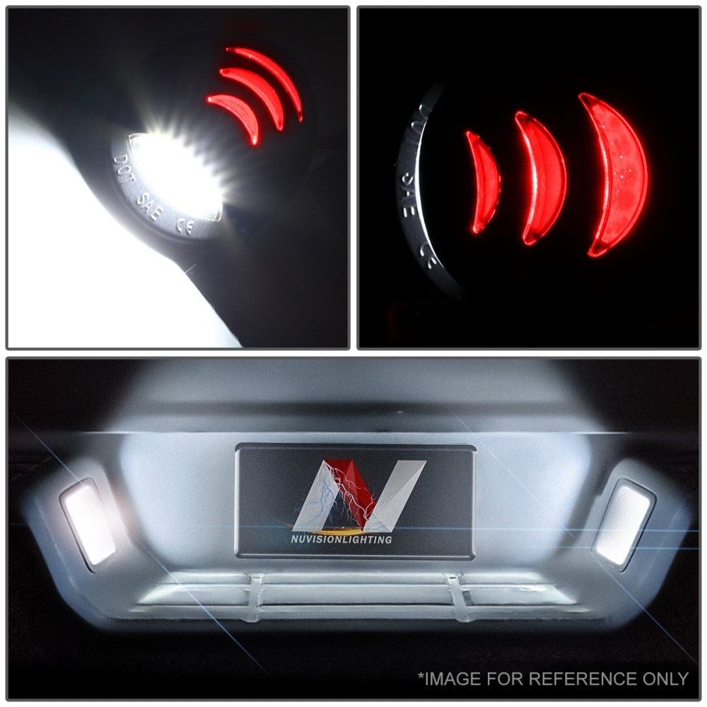 Nuvision Lighting LPL-ZTL-9072 White LED Rear License Plate Light Lamp LPL-ZTL-9072