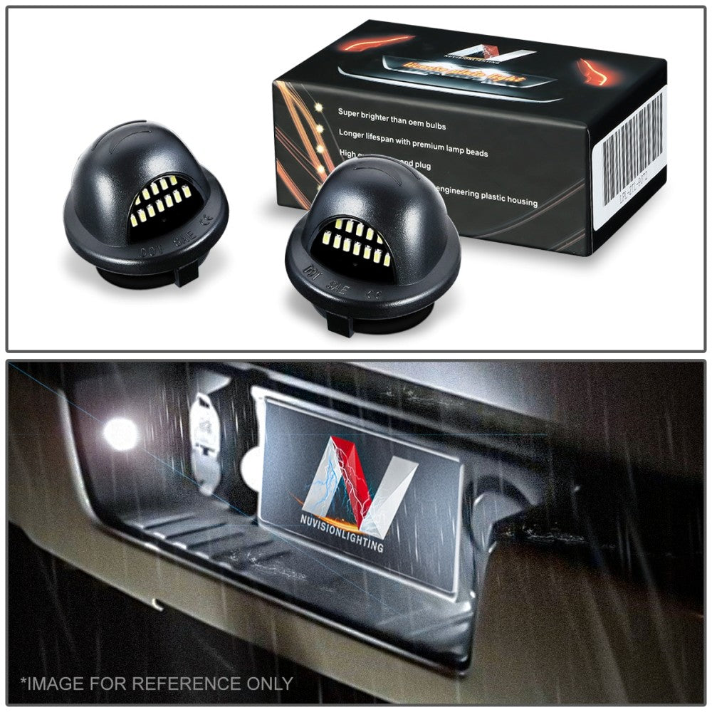 Nuvision Lighting LPL-ZTL-9072 White LED Rear License Plate Light Lamp LPL-ZTL-9072