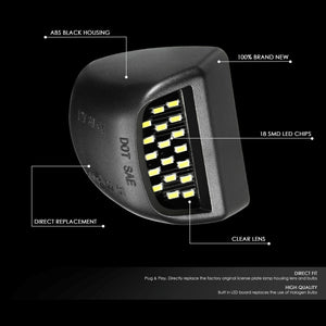 Nuvision Lighting LPL-ZTL-9073 White LED Rear License Plate Light Lamp LPL-ZTL-9073