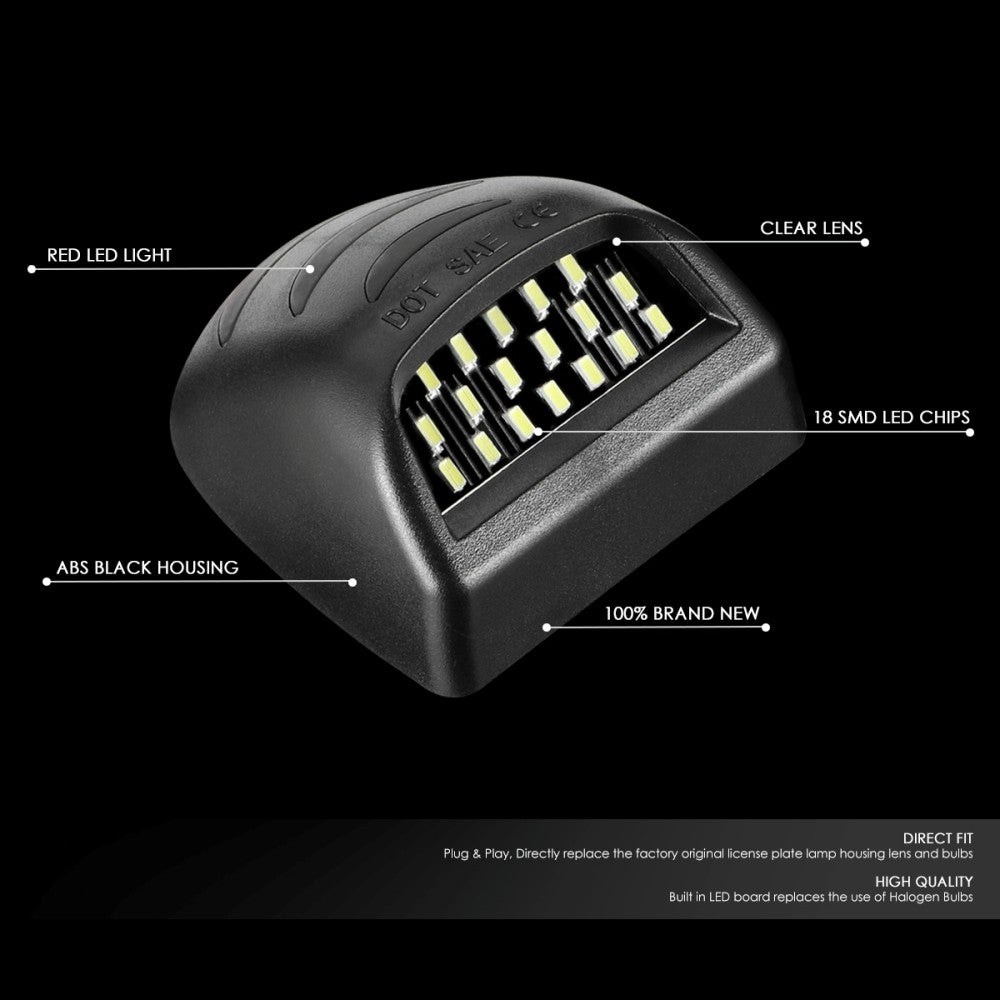 Nuvision Lighting LPL-ZTL-9074 White LED Rear License Plate Light Lamp LPL-ZTL-9074