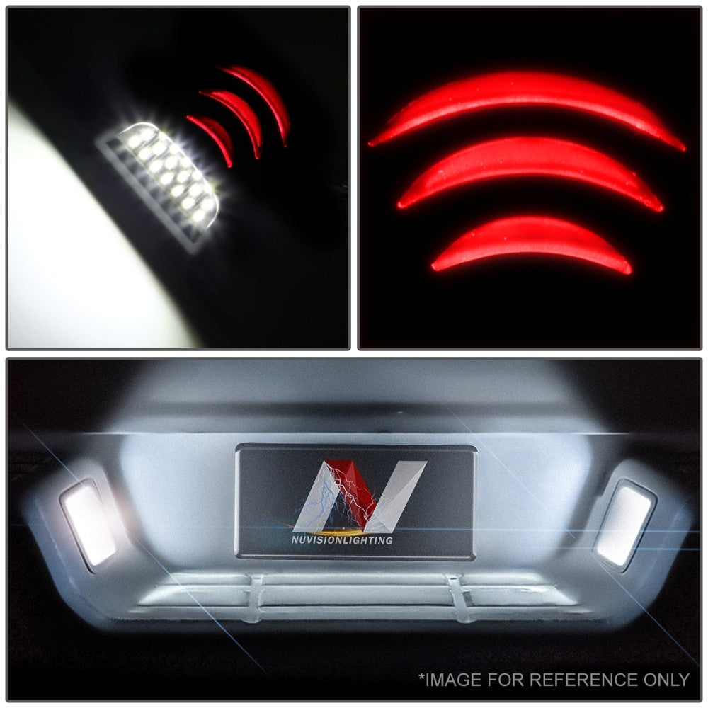 Nuvision Lighting LPL-ZTL-9074 White LED Rear License Plate Light Lamp LPL-ZTL-9074