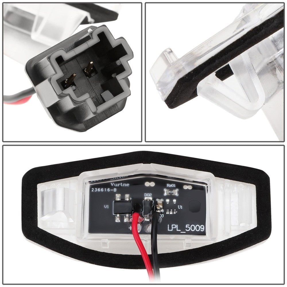 Nuvision Lighting LPL-ZTL-9075 White LED Rear License Plate Light Lamp LPL-ZTL-9075