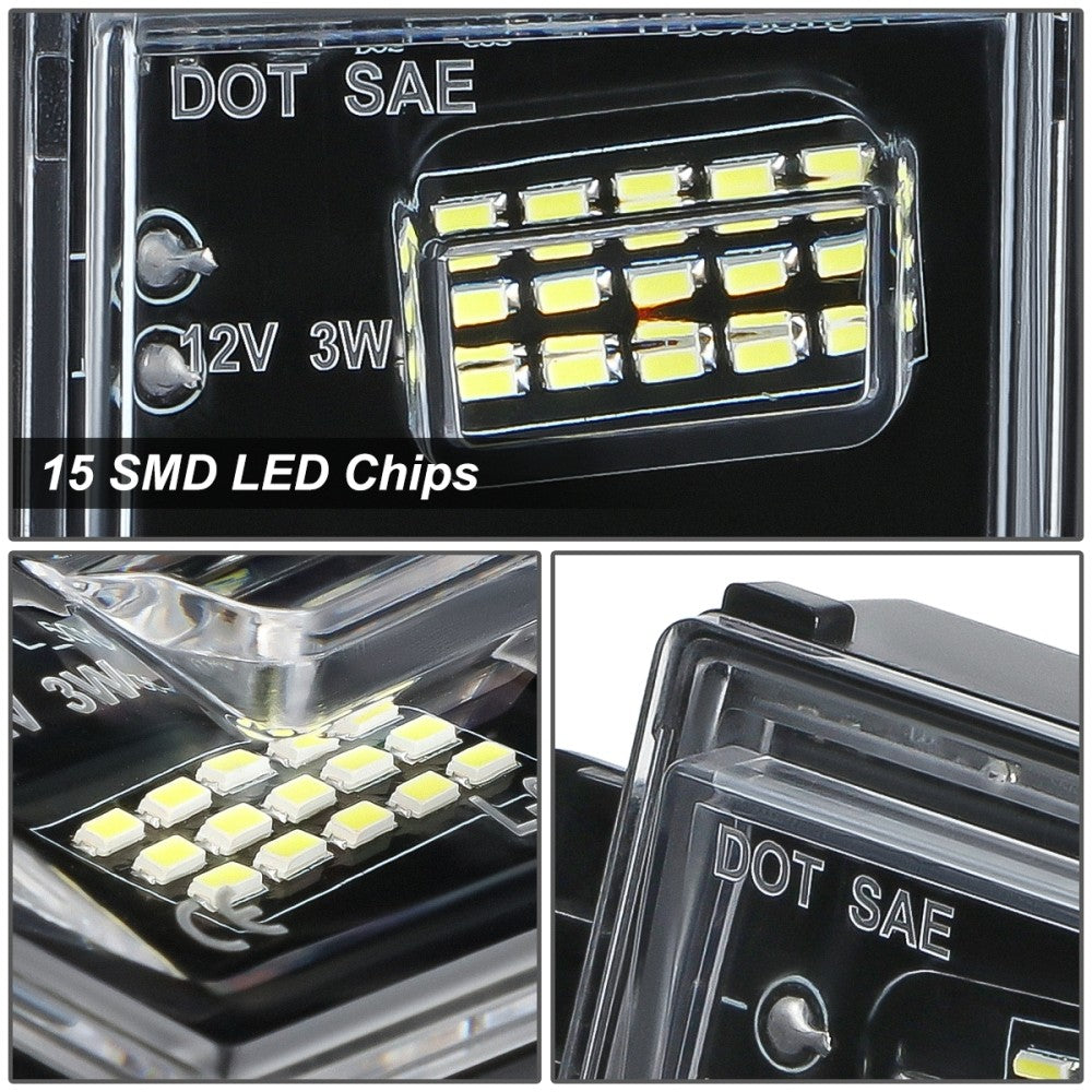 Nuvision Lighting LPL-ZTL-9076 White LED Rear License Plate Light Lamp LPL-ZTL-9076