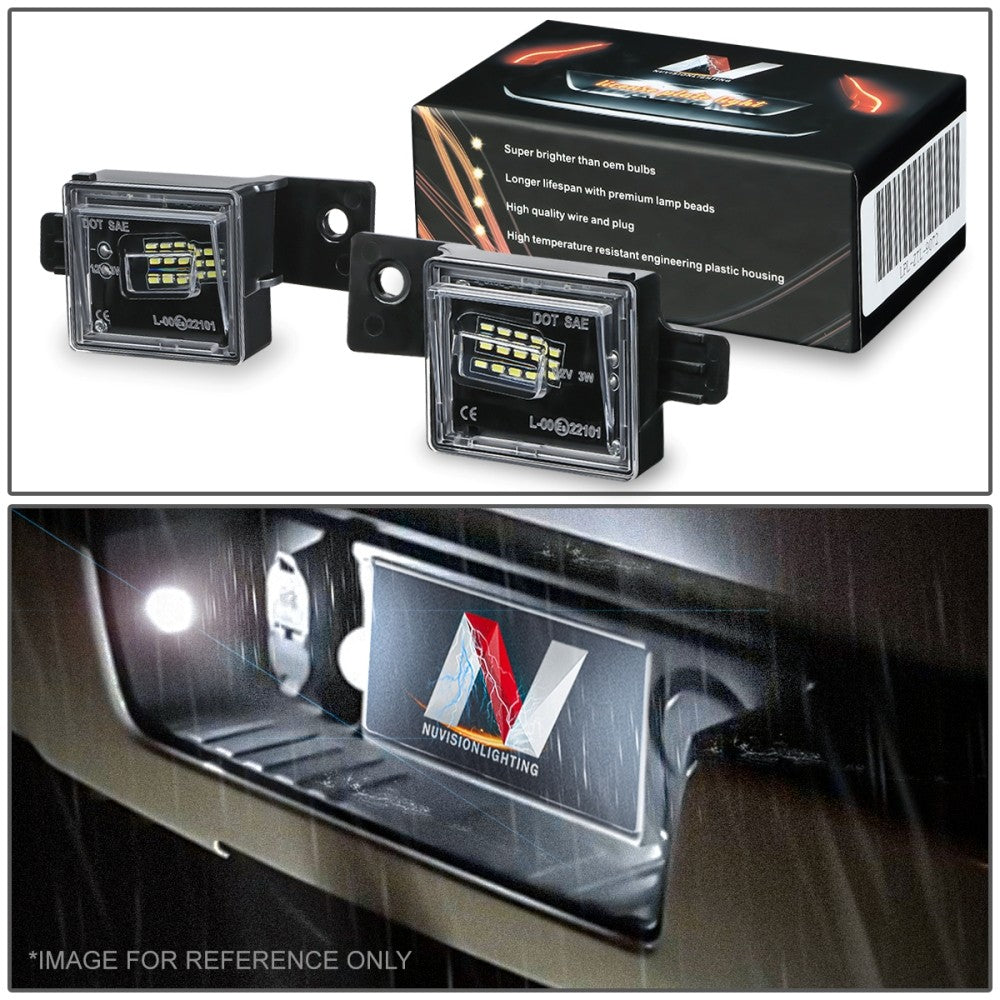 Nuvision Lighting LPL-ZTL-9076 White LED Rear License Plate Light Lamp LPL-ZTL-9076