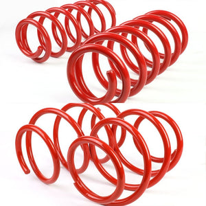 Red 1"/0.75" Drop Race Sport Lowering Spring Coilover Kit For Honda 16-18 Civic-Suspension-BuildFastCar