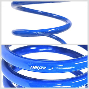 Blue 1" Drop Manzo Race Sport Lowering Spring Coil Kit work with 90-97 Mazda Miata MX5